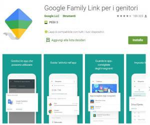 APP “Google Family Link” permette ai Genitori di tenere sotto controllo i Figli fino a 13 anni