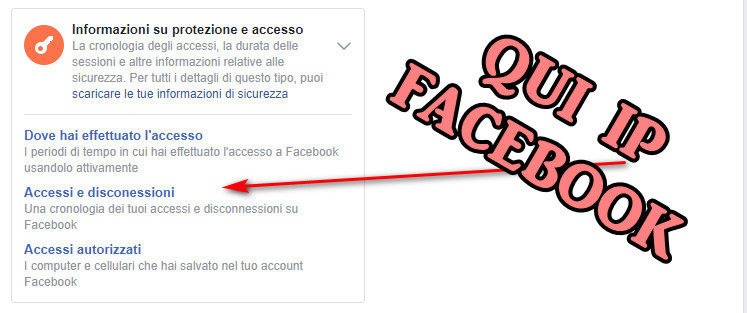 Chi è entrato nel mio account Facebook ? Controlla la lista di tutti gli IP che hanno avuto accesso ad un profilo facebook