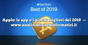 Apple: le app e i giochi migliori del 2019