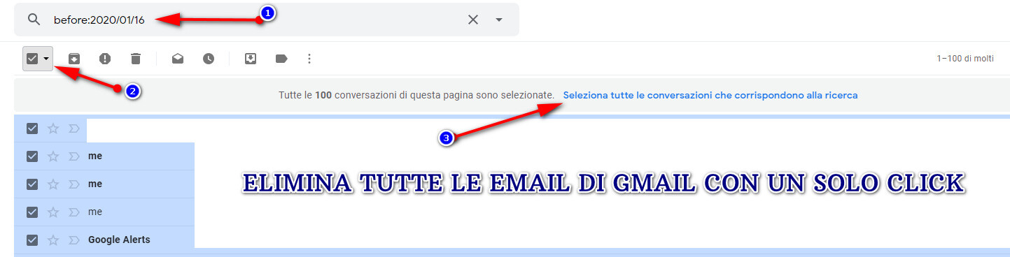 Come eliminare tutta la posta di Gmail con un solo click, controllare lo spazio occupato ed evitare il blocco delle email