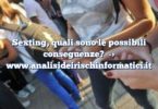 Sexting, quali sono le possibili conseguenze?