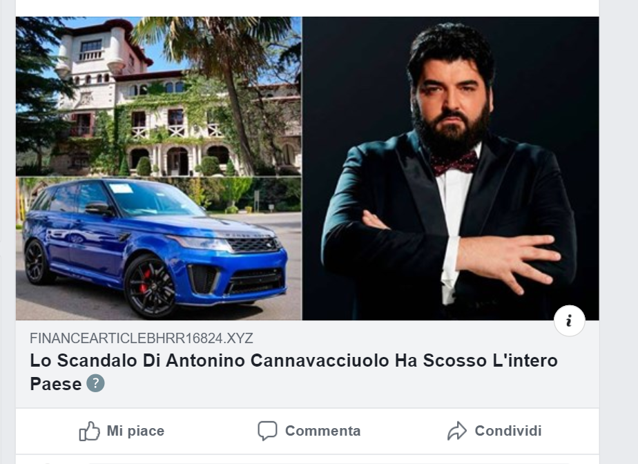 truffa Non cliccate sul falso scandalo di Cannavacciuolo, è un virus. La denuncia di due donne mussomelesi