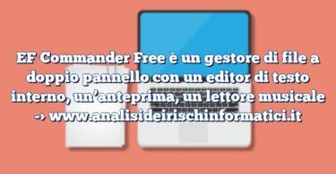 EF Commander Free è un gestore di file a doppio pannello con un editor di testo interno, un’anteprima, un lettore musicale