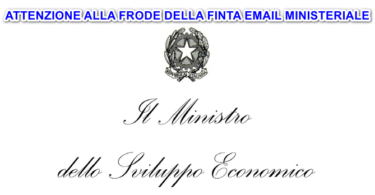 FRODE della finta email ministeriale che annuncia chiusura invernale dell’attività economica ai fini del contenimento del virus COVID19