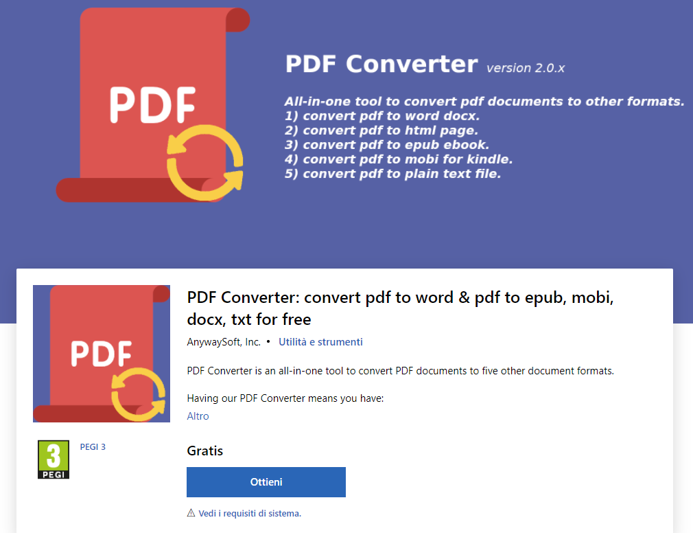 Convertire un file PDF in Immagini gratuitamente e leggerlo su una SMART TV