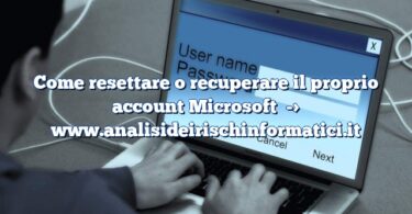 Come resettare o recuperare il proprio account Microsoft