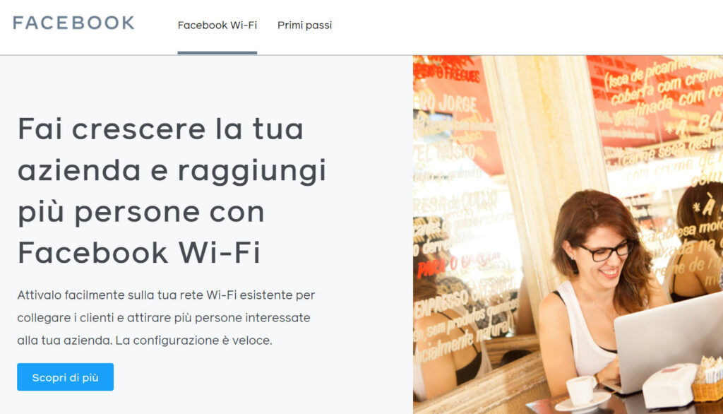 Fai crescere la tua azienda e raggiungi più persone con Facebook Wi-Fi