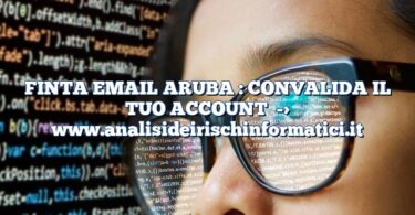 FINTA EMAIL ARUBA : CONVALIDA IL TUO ACCOUNT