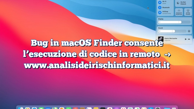 Bug in macOS Finder consente l’esecuzione di codice in remoto