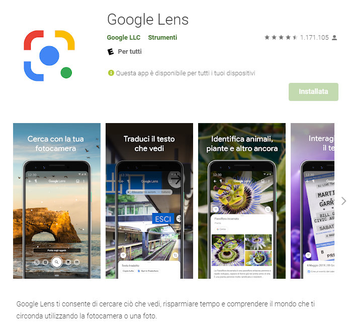 Google Lens : cerca, scopri, comprendi, traduci, scansiona …