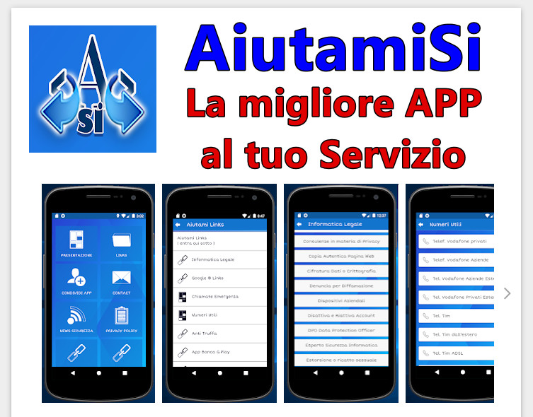 AiutamiSi la migliore APP al tuo servizio