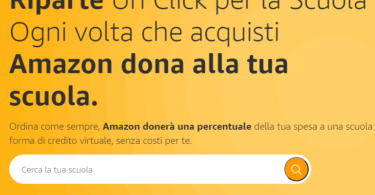 Riparte Un Click per la Scuola : ogni volta che acquisti Amazon dona alla tua scuola