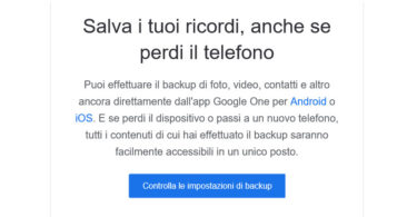 Salva i tuoi ricordi anche se perdi il telefono