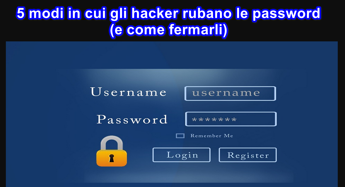 5 modi in cui gli hacker rubano le password (e come fermarli)