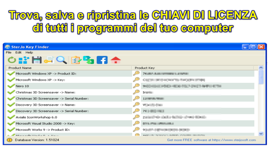 Trova, salva e ripristina le CHIAVI DI LICENZA di tutti i programmi del tuo computer