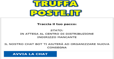 TRUFFA POSTE.IT : IL TUO PACCHETTO IT3428632-19 È IN ARRIVO