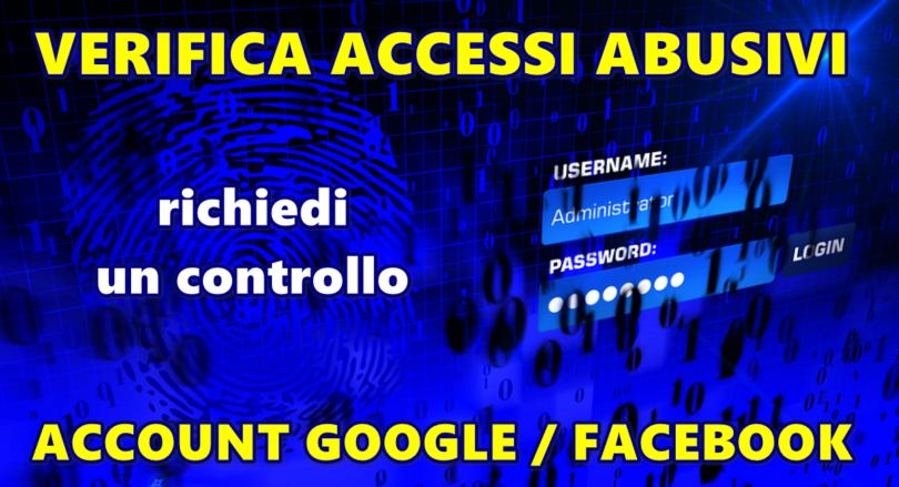 verifica accessi abusivi facebook google richiedi controllo