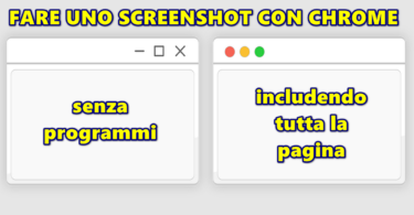 COME FARE UNO SCREENSHOT DI UNA INTERA PAGINA WEB CON CHROME SENZA USARE PROGRAMMI