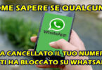 COME SAPERE SE QUALCUNO HA CANCELLATO IL TUO NUMERO O TI HA BLOCCATO SU WHATSAPP