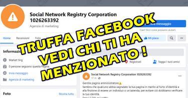 TRUFFA FACEBOOK CON EMAIL CHE TI AVVISA : VEDI CHI HA MENZIONATO LA TUA PAGINA