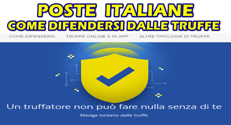 POSTE ITALIANE : come difendersi dalle truffe online e in app