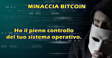 RE: Ho il pieno controllo del tuo sistema operativo. Si prega di intraprendere l’azione – MINACCIA CON RICATTO IN BITCOIN