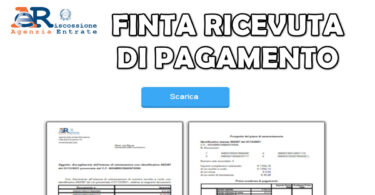 AGENZIA DELLE ENTRATE : FINTA RICEVUTA DI PAGAMENTO