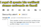 I segni di spunta blu verificati stanno arrivando su Gmail