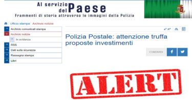 Polizia Postale: attenzione truffa proposte investimenti