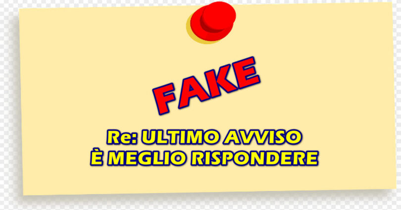 Re: ULTIMO AVVISO ⛔️ È MEGLIO RISPONDERE