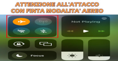 HAI UN IPHONE? ATTENZIONE ALL'ATTACCO CON FINTA MODALITA' AEREO