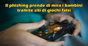 Il phishing prende di mira i bambini tramite siti di giochi falsi