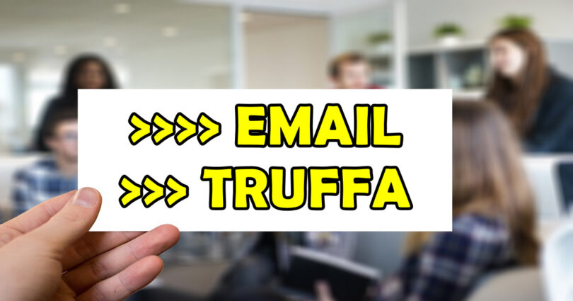 EMAIL TRUFFA CON LA RICHIESTA DI PAGAMENTO CHE ARRIVA AD UN DIPENDENTE