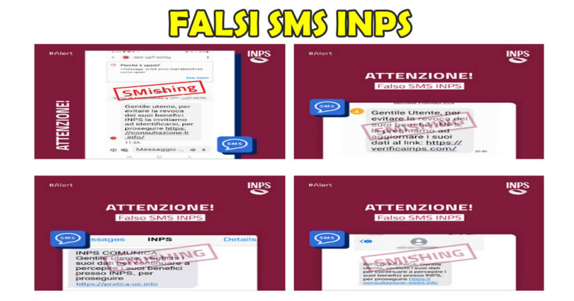 INPS COMUNICA : IL FALSO SMS CHE RICHIEDE DI FARE UNA VERIFICA DEI DATI