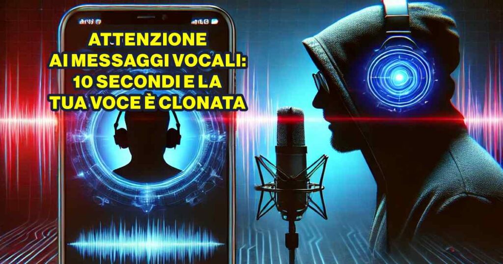 attenzione messaggi vocali ATTENZIONE AI MESSAGGI VOCALI: 10 SECONDI E LA TUA VOCE È CLONATA