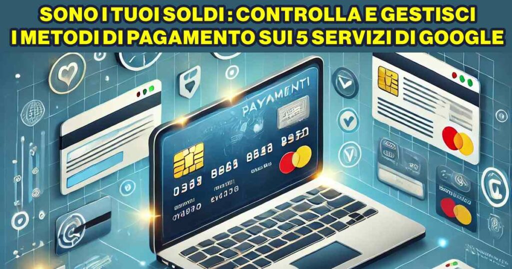 metodi pagamento google SONO I TUOI SOLDI : CONTROLLA E GESTISCI I METODI DI PAGAMENTO SUI 5 SERVIZI DI GOOGLE