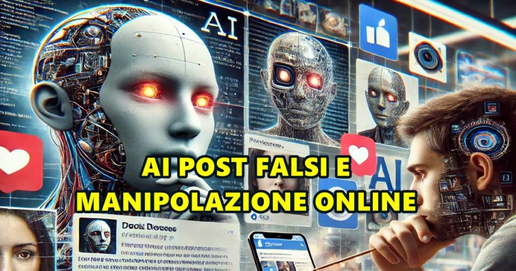 IA, POST FALSI E MANIPOLAZIONE ONLINE: LA NUOVA MINACCIA DIGITALE
