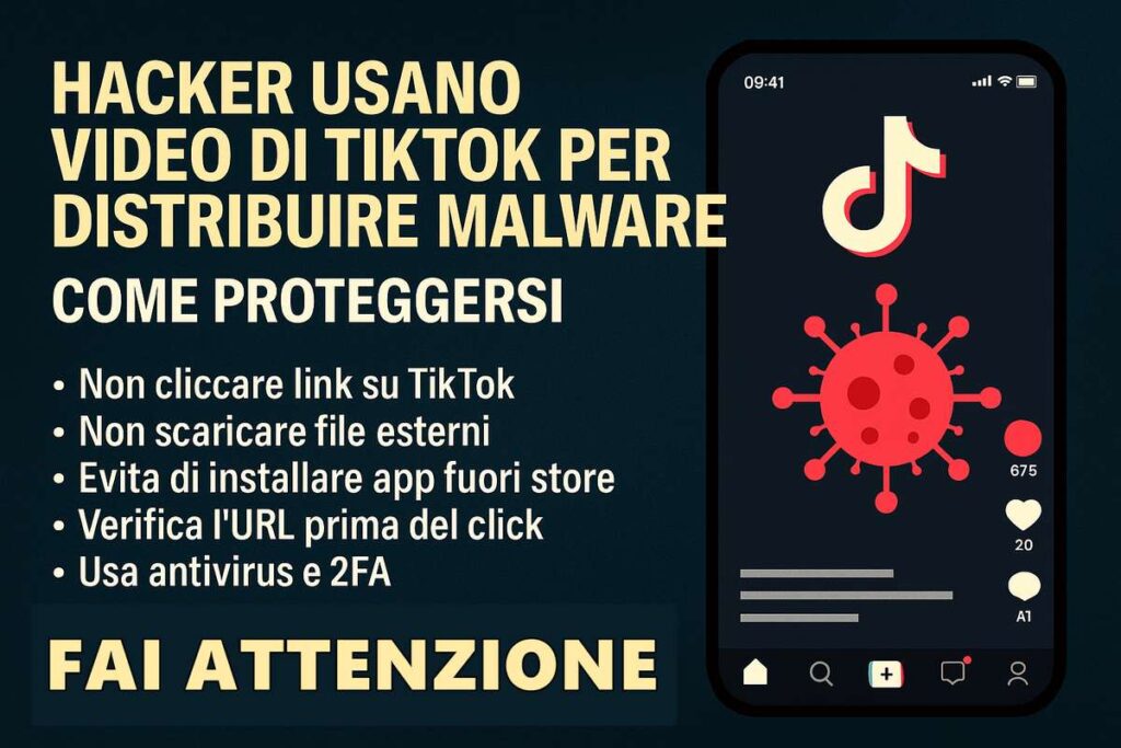 hacker video tiktok HACKER USANO VIDEO DI TIKTOK PER DISTRIBUIRE MALWARE: COME PROTEGGERSI