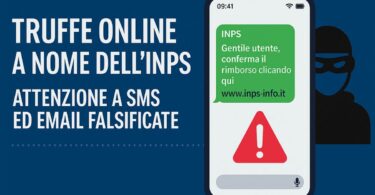TRUFFE ONLINE A NOME DELL’INPS: ATTENZIONE A SMS ED EMAIL FALSIFICATE