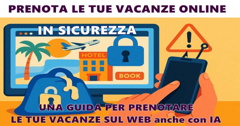 UNA GUIDA COMPLETA PER PRENOTARE LE TUE VACANZE IN SICUREZZA SUL WEB ed ora anche con le IA