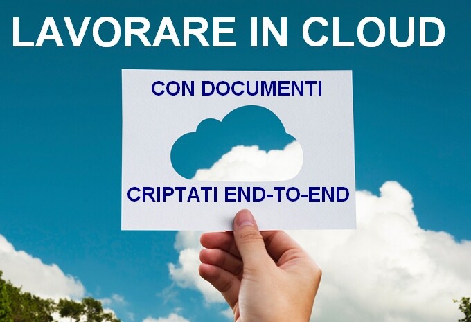 Lavorare in cloud criptato