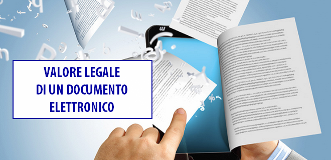 Valore legale documento informatico